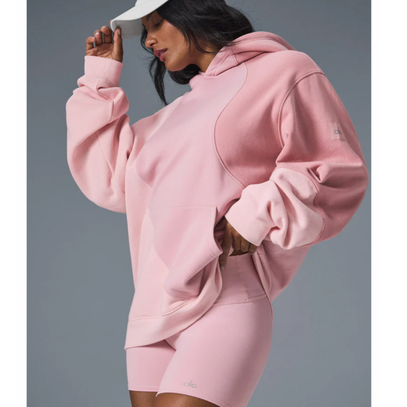 Alo Yoga Alo make waves hoodie sunset pink - Picture 2 of 6